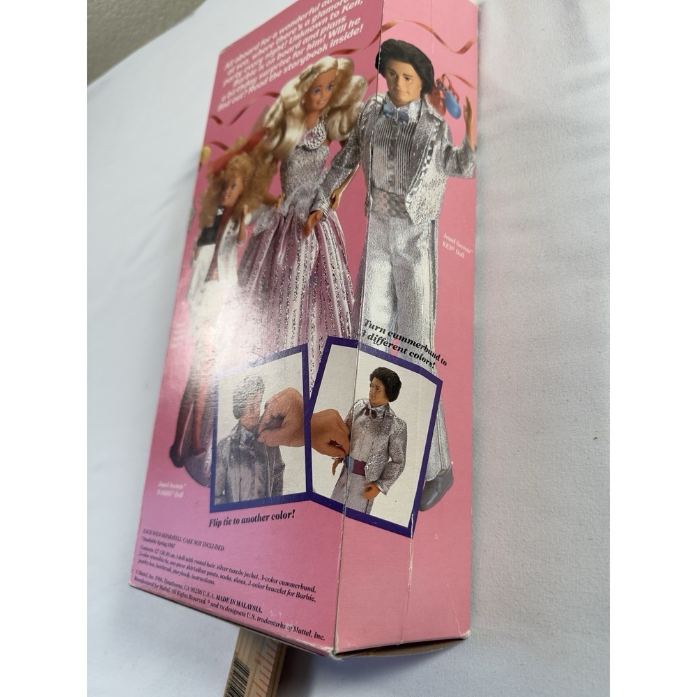 Mattel Jewel Secrets Ken Doll New 1986 Color Change Tux Storybook Original Box - Picture 6 of 10